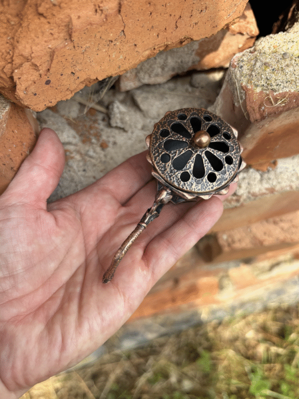 Bronze Flower Incense Burner