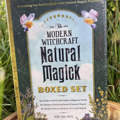 Boxed set of three books: The Modern Witchcraft Guide to Magickal Herbs, Natural Magick, and Crystal Magick – hardcover edition